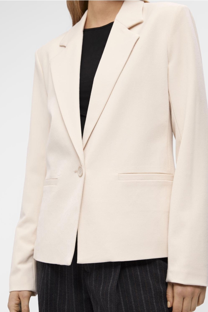 OBJLISA L/S BUTTON BLAZER NOOS 23043420 SANDSHELL
